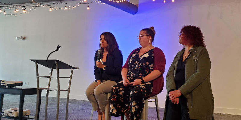 Amy Doyle, Devan Robinson, and Kathy Adams taking questions from attendees of WBOC program Amy Doyle, Devan Robinson, and Kathy Adams taking questions from attendees of WBOC program