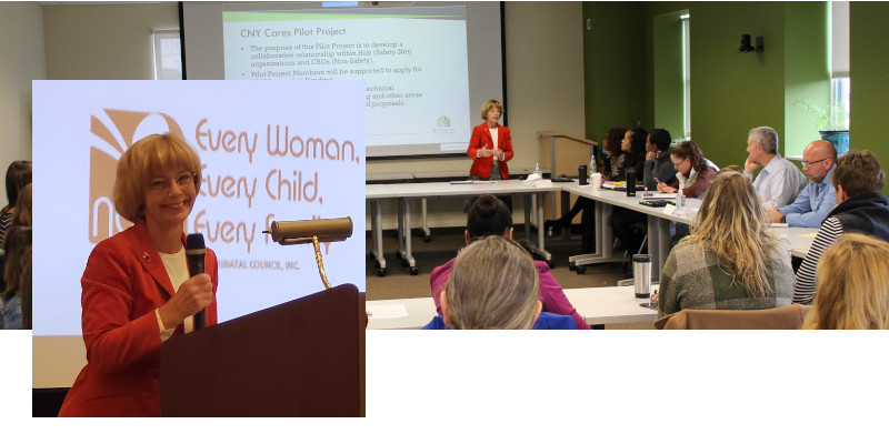 Sara Wall-Bollinger presenting at workshops